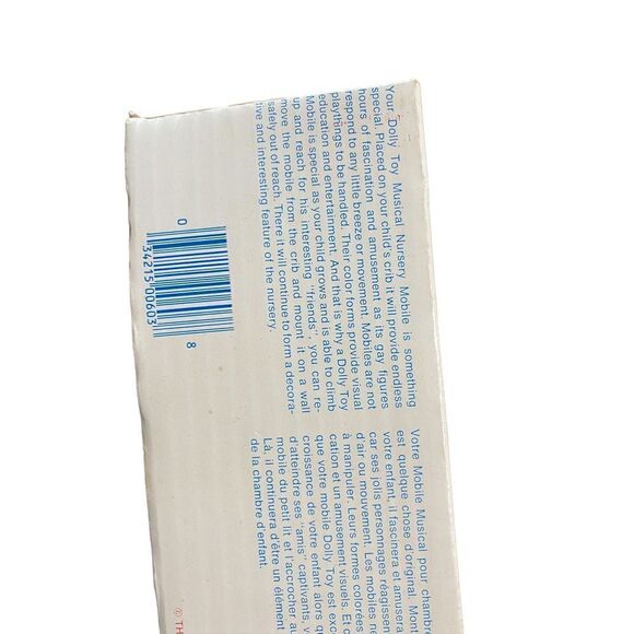 𝅺VINTAGE 1971 Dolly Toy musical animal mobile NIB - Picture 4 of 13